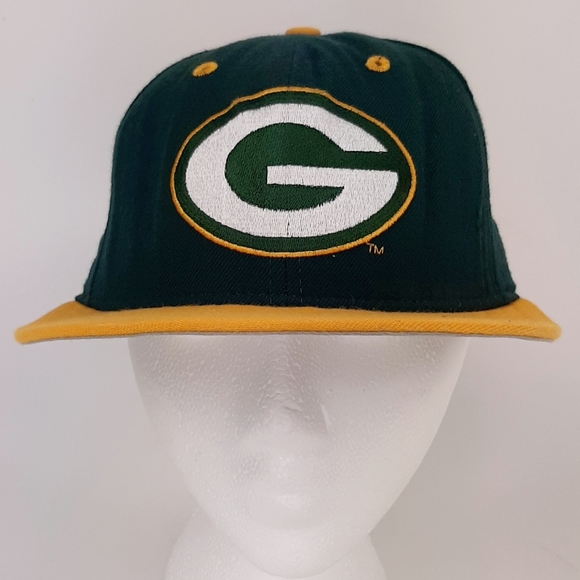VINTAGE Green Bay Packers NFL New Era Fitted Cap Hats Size 7 1/8 USA Made - Picture 2 of 12